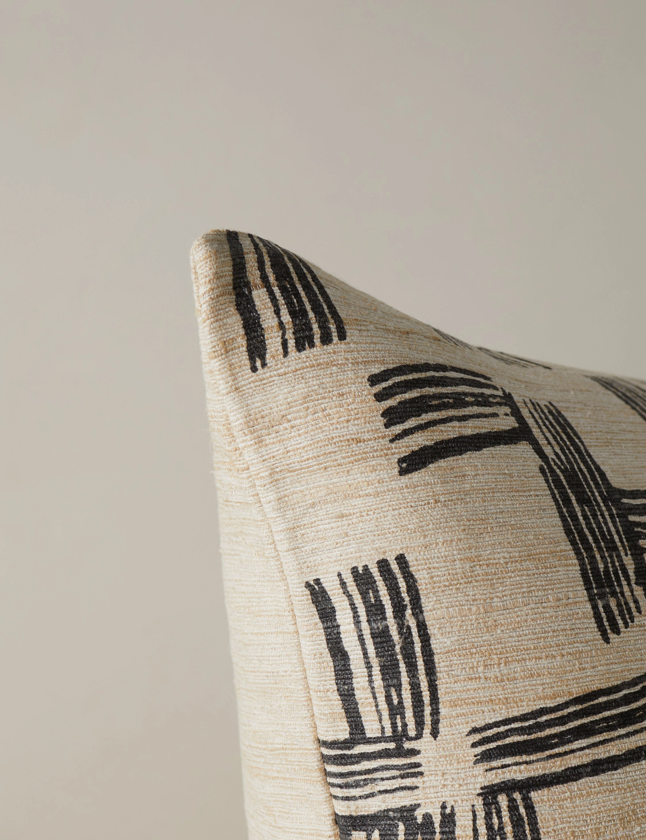 Crossmarks Silk Pillow by Élan Byrd