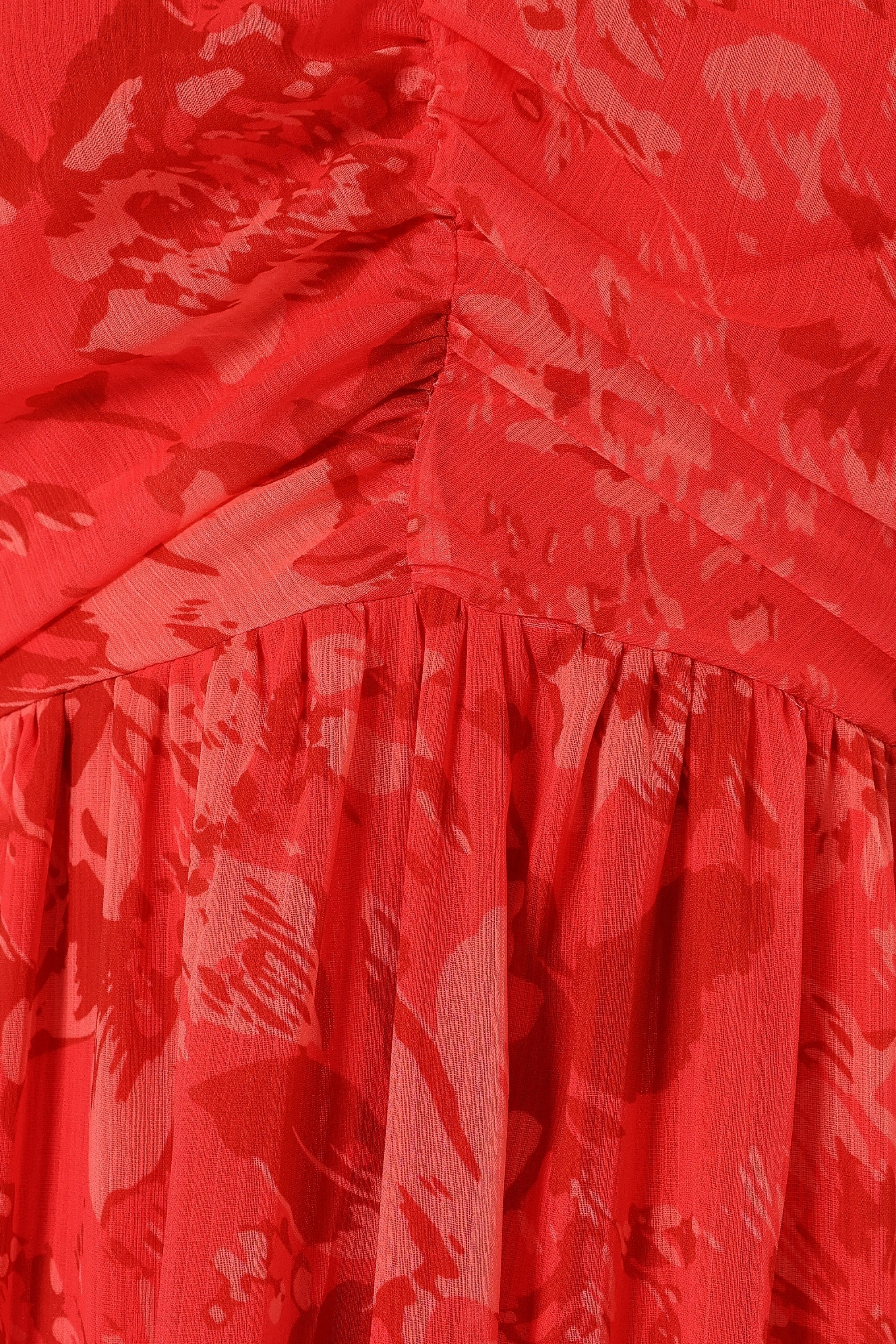 Destiny Midi Dress - Red