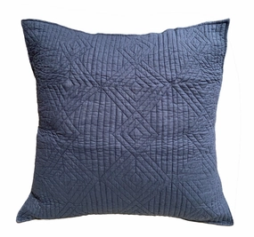 Diamond European Pillowcase Navy