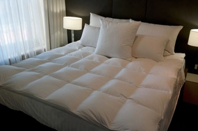 Double Bed Size Mattress Topper 95% White Premium Polish Goose Down Extra Thick