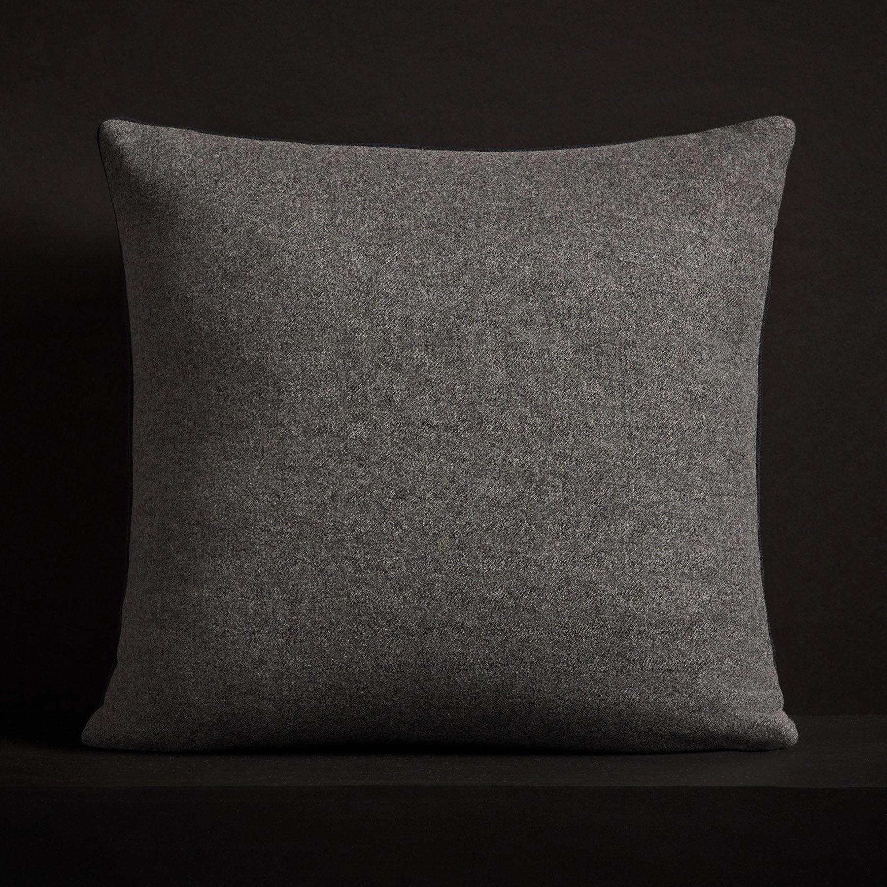 Double Sided Baby Soft Throw Pillow - Heather Charcoal