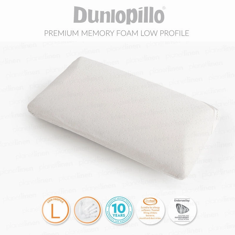 DUNLOPILLO Therapillo Low Profile Memory Foam Pillow