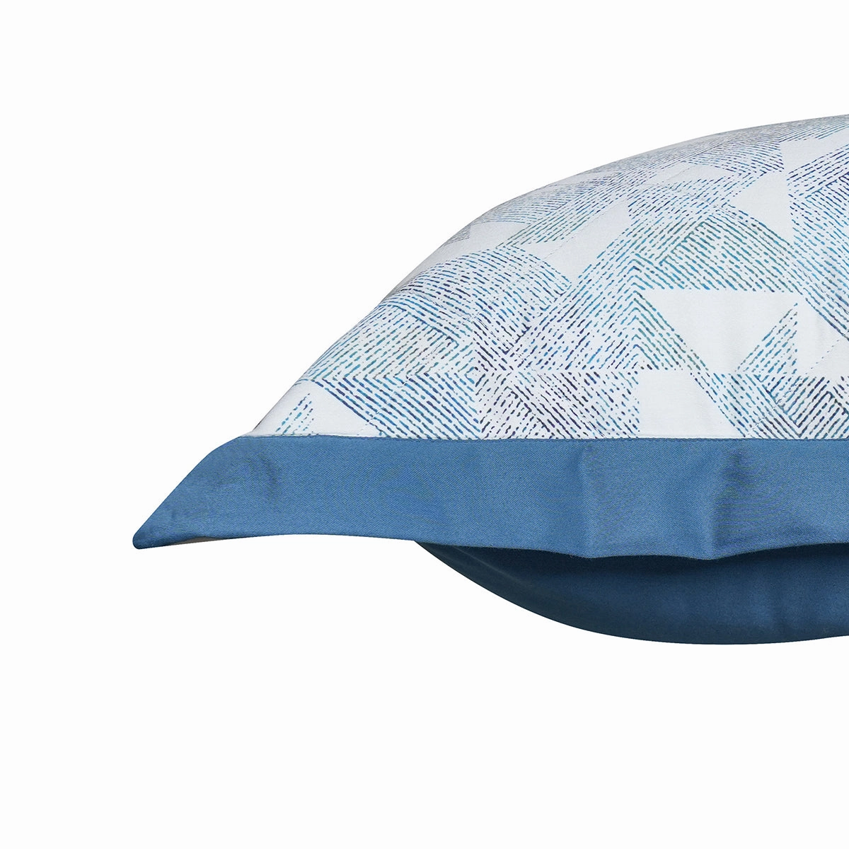 Eclectic Geo Triangle Pillow Sham Set Blue