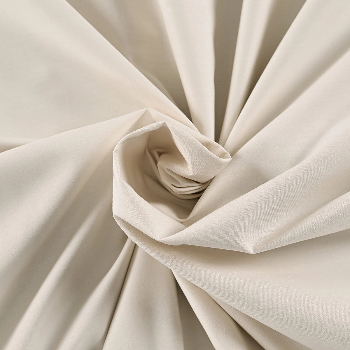 Eden Crisp & Light Weight 100% Cotton Solid Beige Bed Sheet with Pillow Case