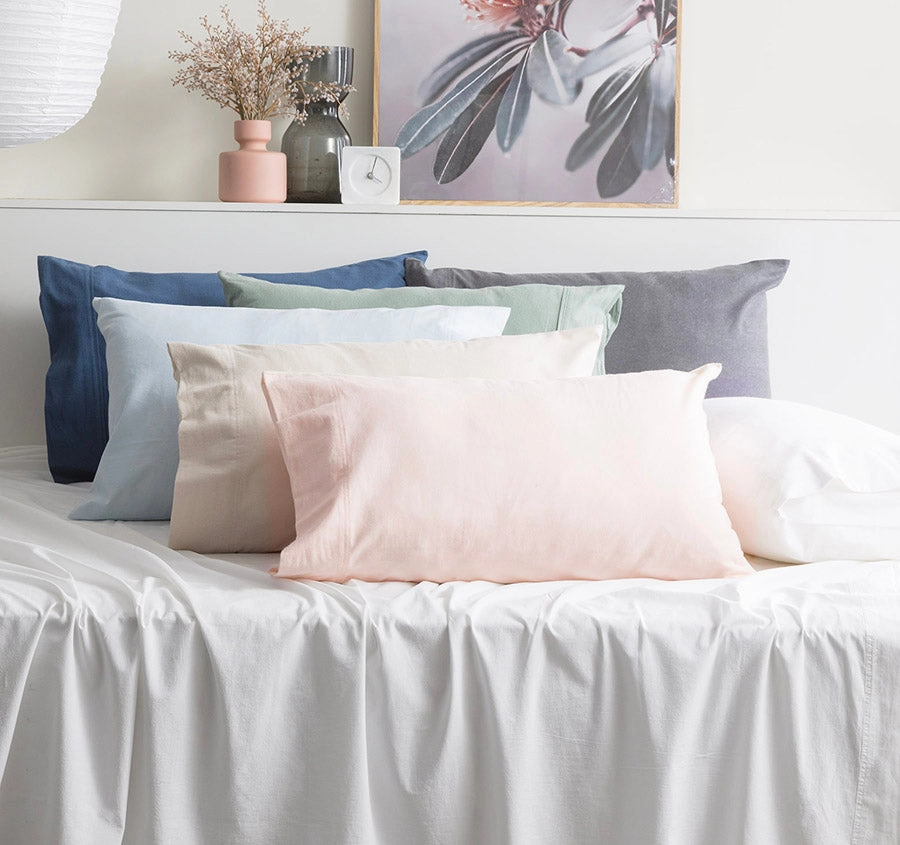 Egyptian Cotton Flannelette Mega Sheet Set Range Snowy