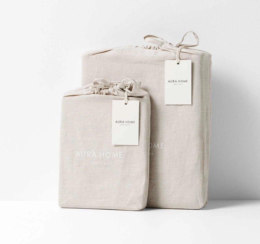 Emile Fitted or Flat Sheet Range Natural