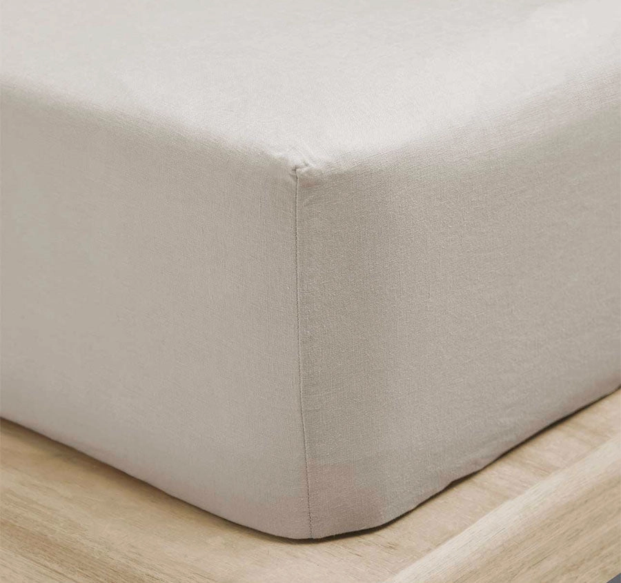 Emile Fitted or Flat Sheet Range Natural