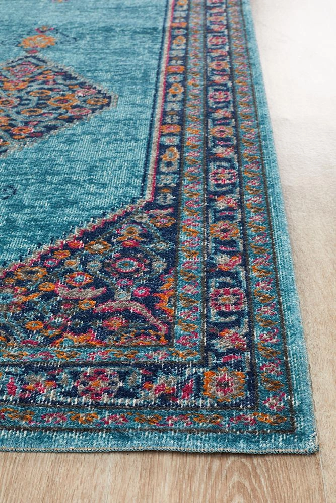 Eternal 901 Runner Rug (Blue) by Rug Culture