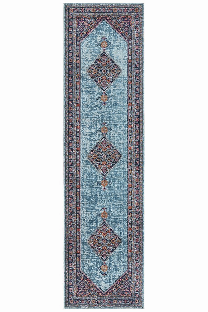 Eternal 901 Runner Rug (Blue) by Rug Culture