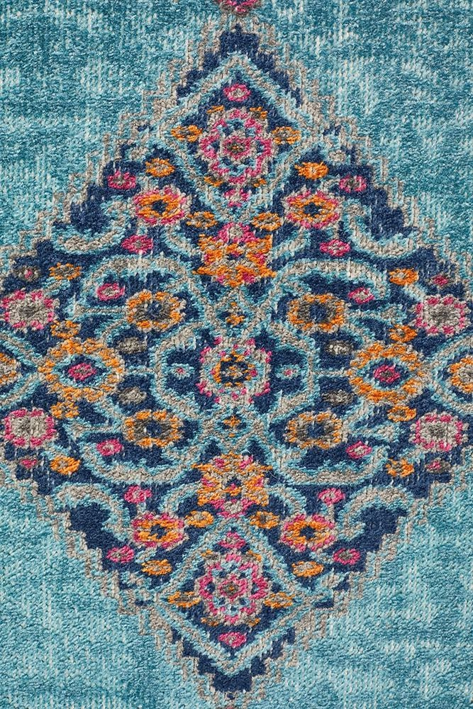 Eternal 901 Runner Rug (Blue) by Rug Culture