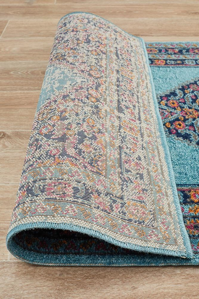 Eternal 901 Runner Rug (Blue) by Rug Culture