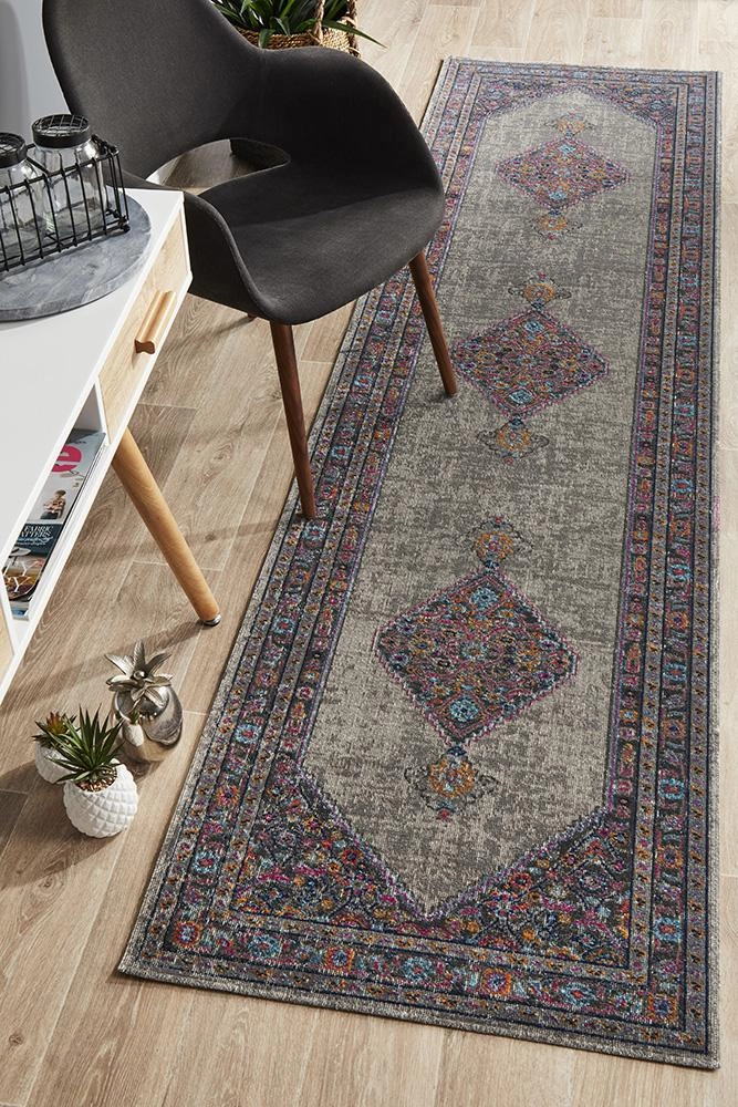Eternal 910 Runner Rug (Grey) by Rug Culture
