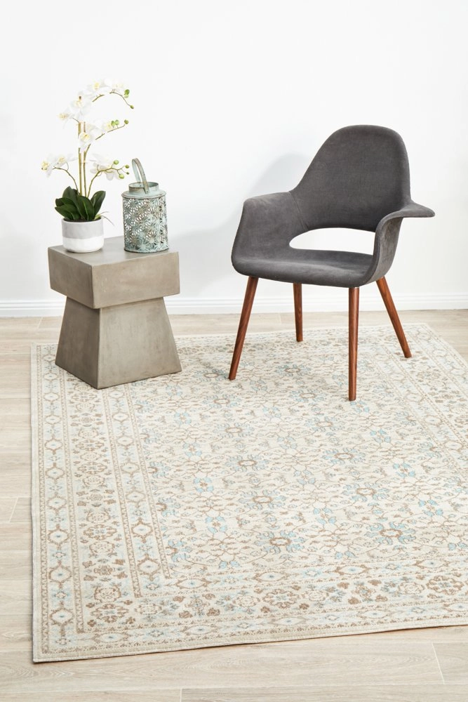 Eternal 911 Rug (Bone) by Rug Culture
