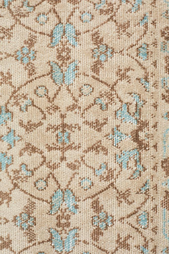 Eternal 911 Runner Rug (Bone) by Rug Culture