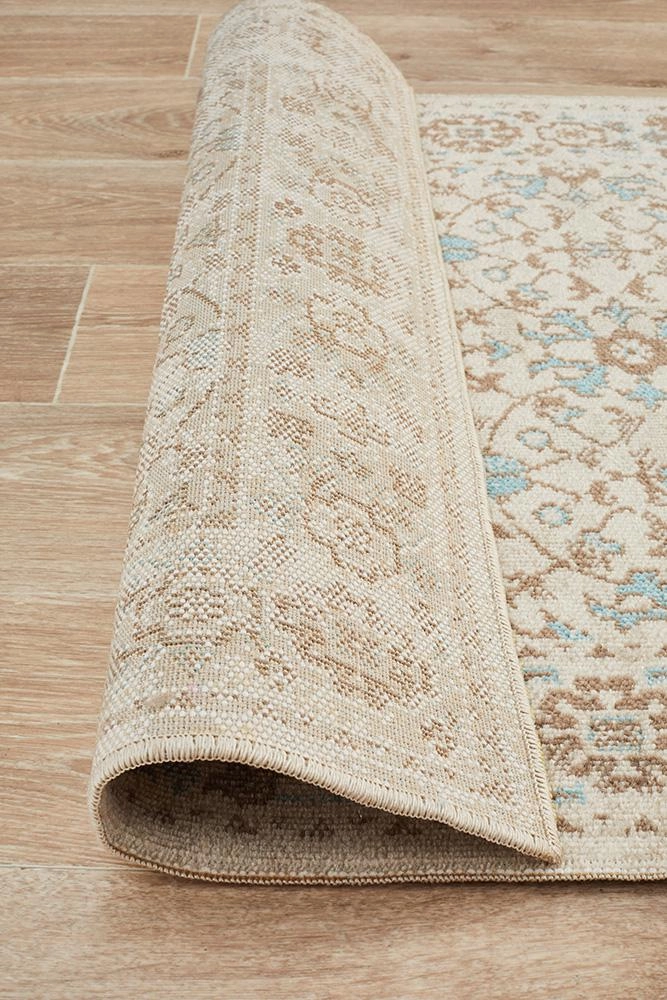 Eternal 911 Runner Rug (Bone) by Rug Culture