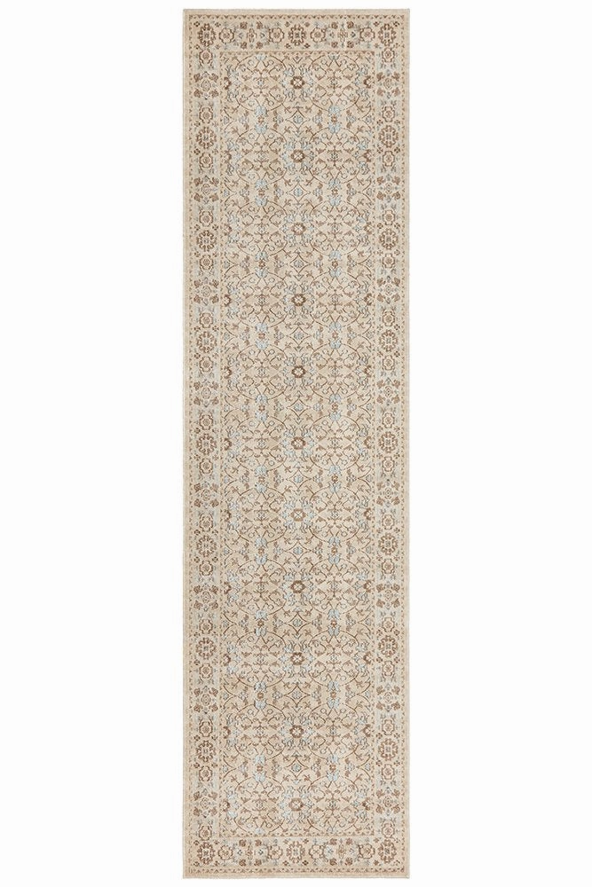 Eternal 911 Runner Rug (Bone) by Rug Culture
