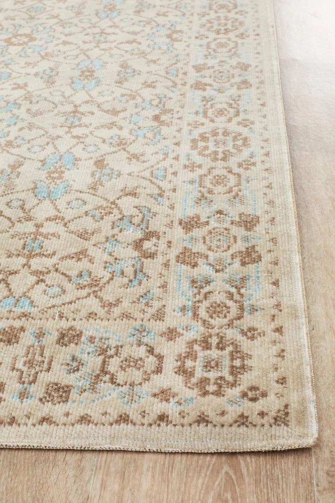 Eternal 911 Runner Rug (Bone) by Rug Culture