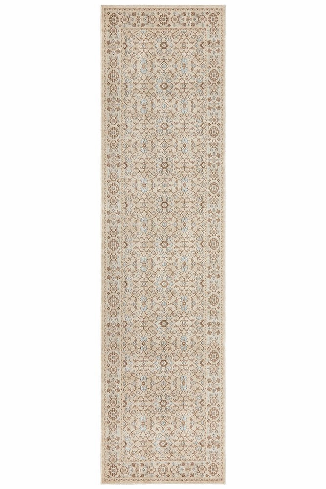 Eternal 911 Runner Rug (Bone) by Rug Culture