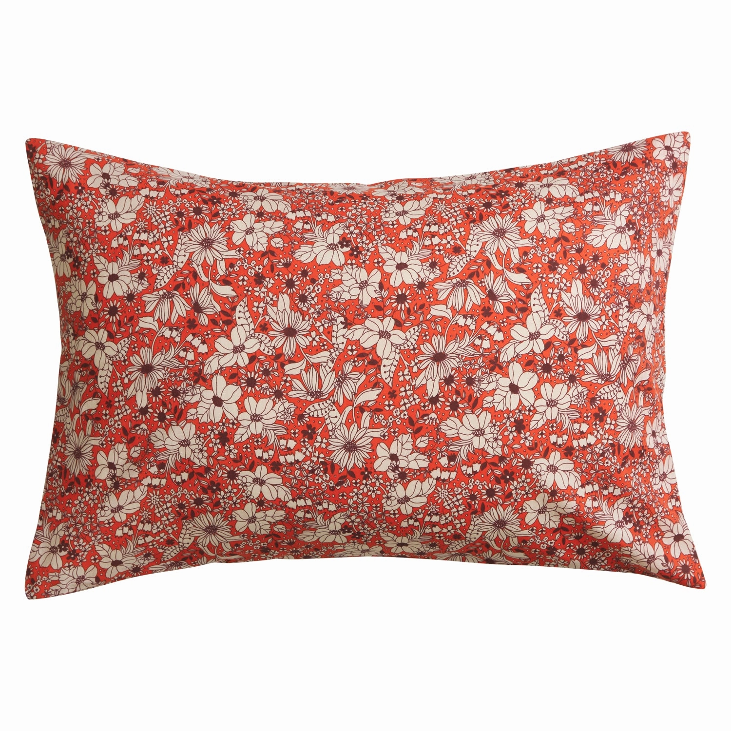 Evette Cotton Pillowcase Set - Scarlet
