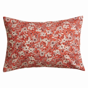 Evette Cotton Pillowcase Set - Scarlet