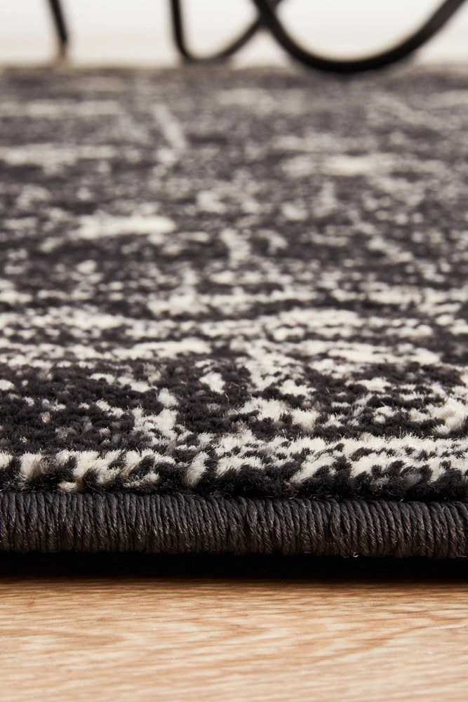 Evoke 252 Round Rug (Charcoal) by Rug Culture