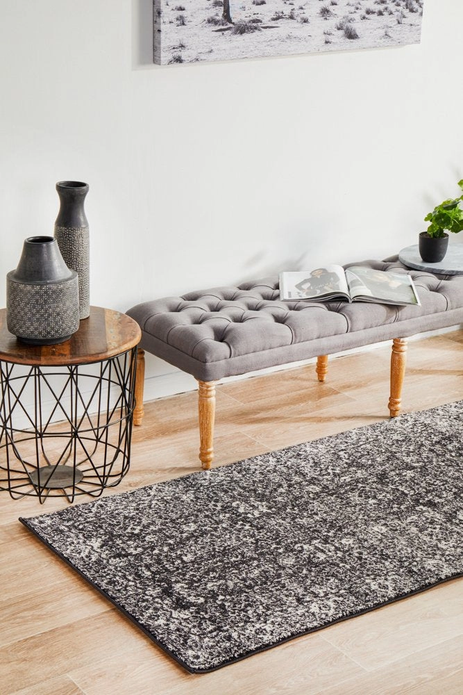Evoke 252 Runner Rug (Charcoal) by Rug Culture