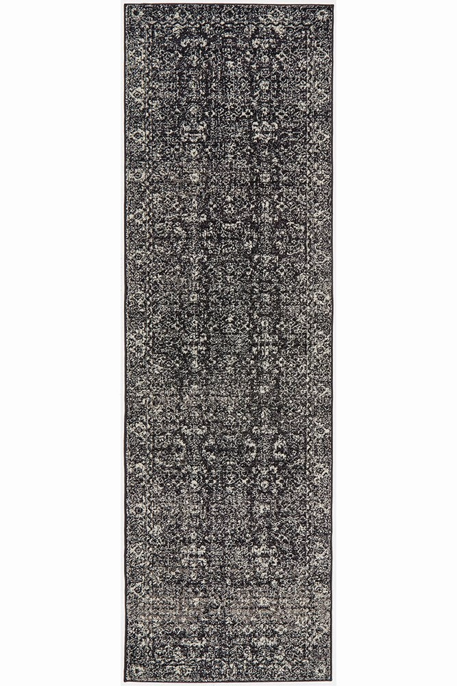 Evoke 252 Runner Rug (Charcoal) by Rug Culture
