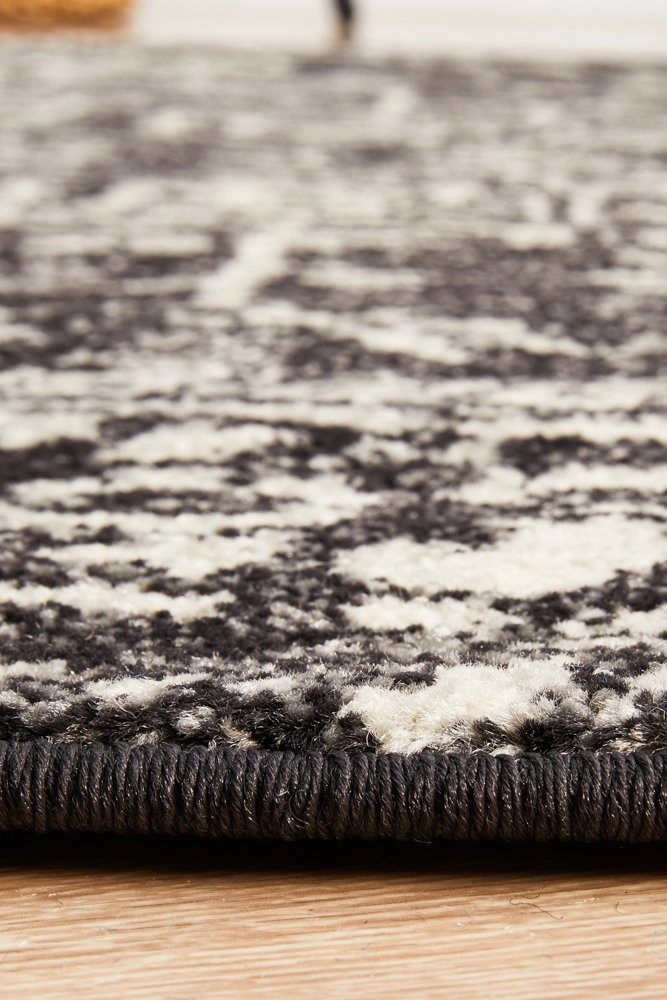 Evoke 253 Round Rug (Charcoal) by Rug Culture