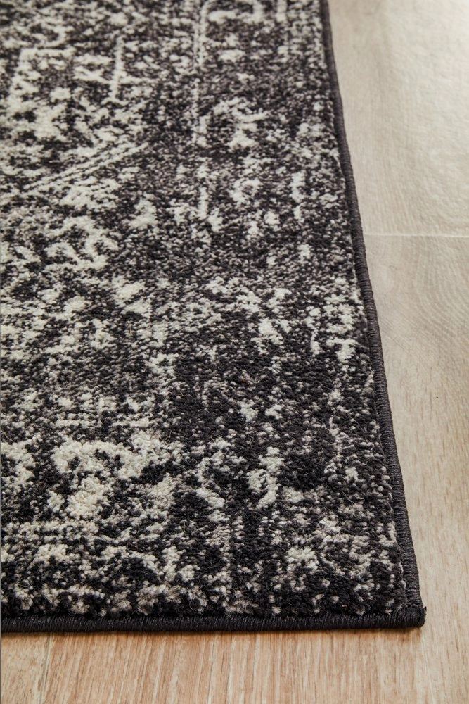 Evoke 253 Runner Rug (Charcoal) by Rug Culture
