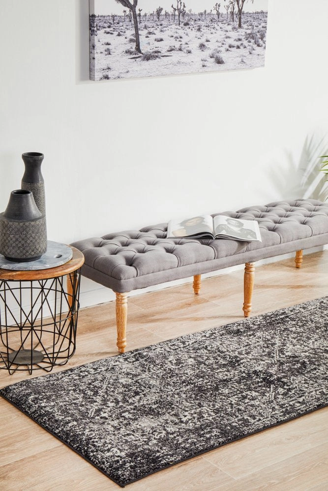 Evoke 253 Runner Rug (Charcoal) by Rug Culture