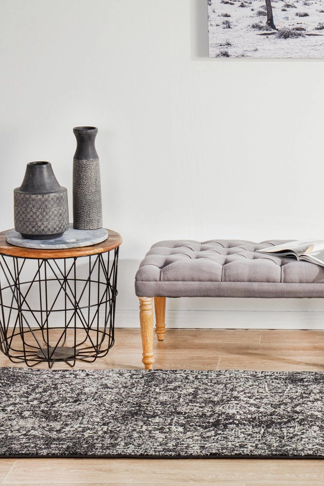 Evoke 253 Runner Rug (Charcoal) by Rug Culture