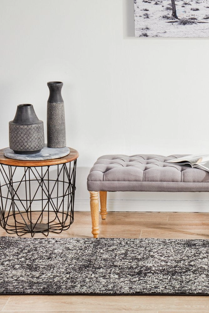 Evoke 253 Runner Rug (Charcoal) by Rug Culture