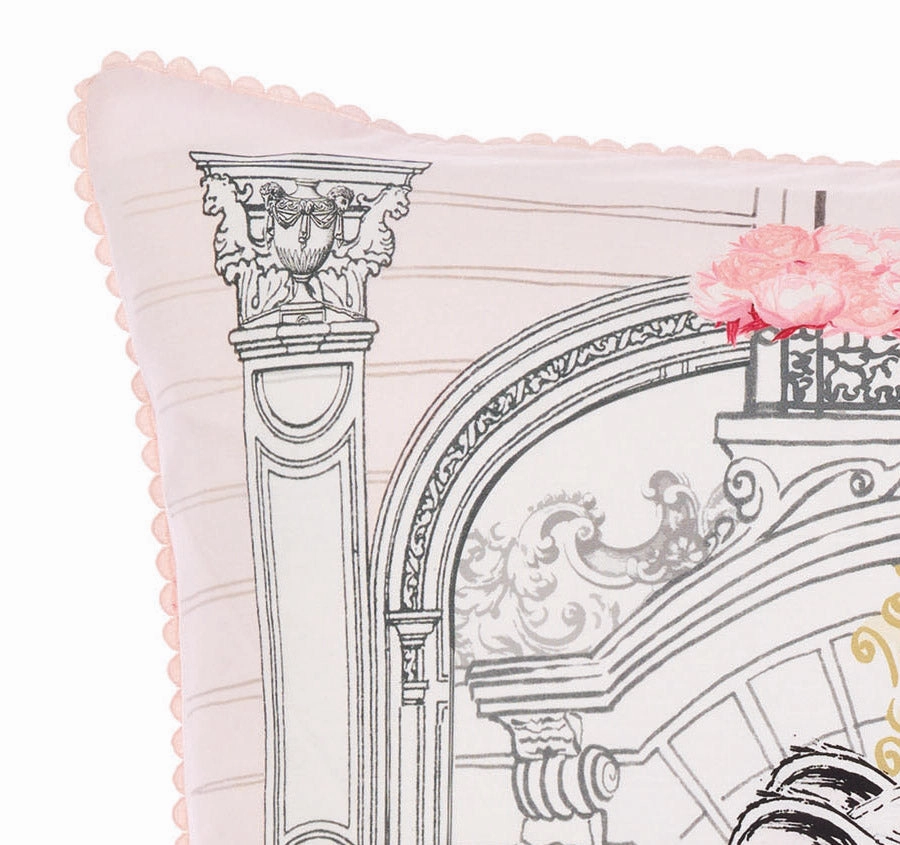 Fashion Claris European Pillowcase Blush