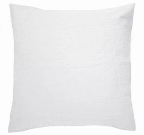 French Linen European Pillowcase Snow