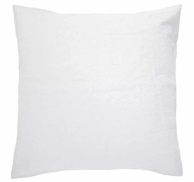 French Linen European Pillowcase Snow