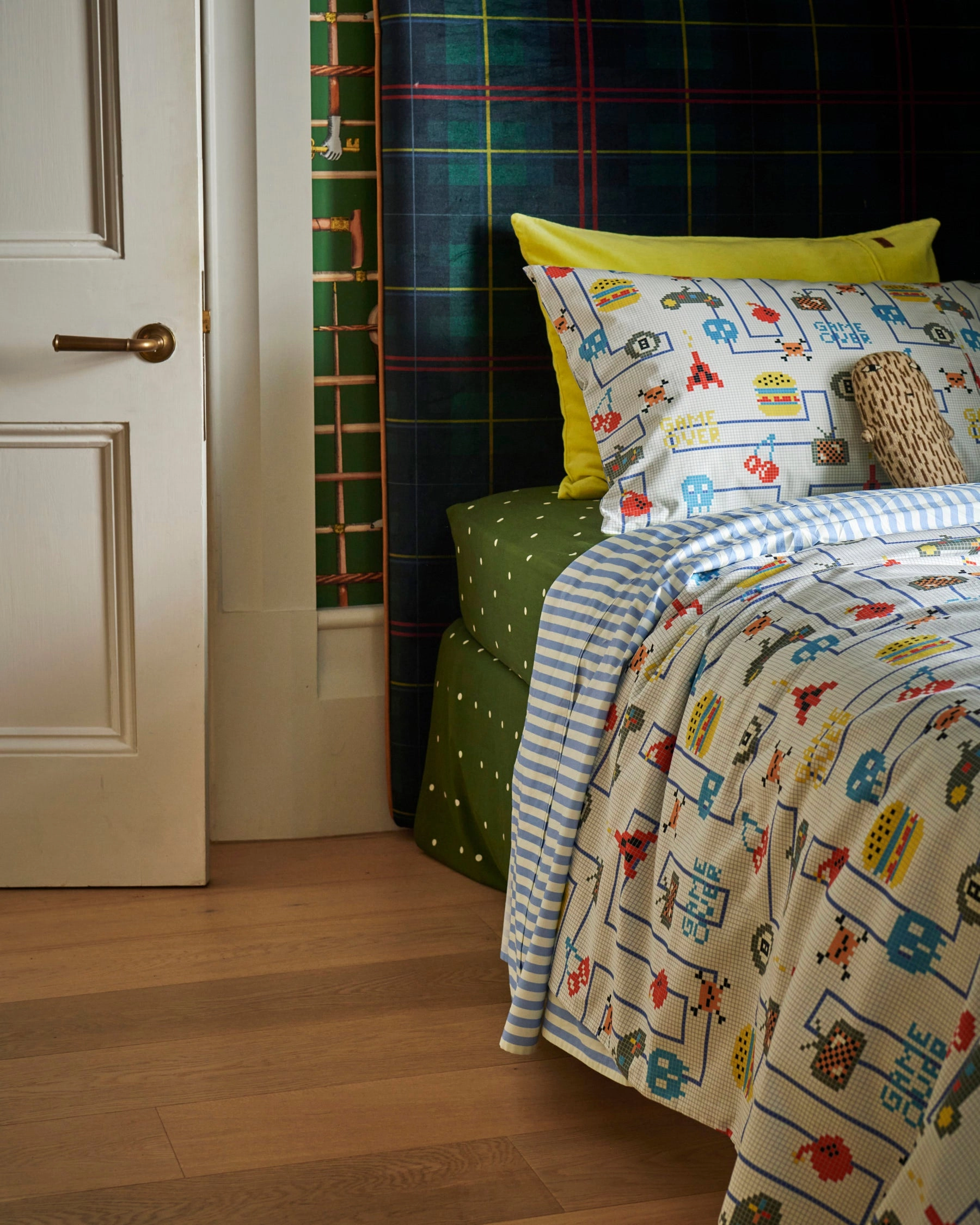Gamer White Organic Cotton Pillowcase