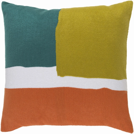 Geffen Pillow TEAL/LIME/ORANGE