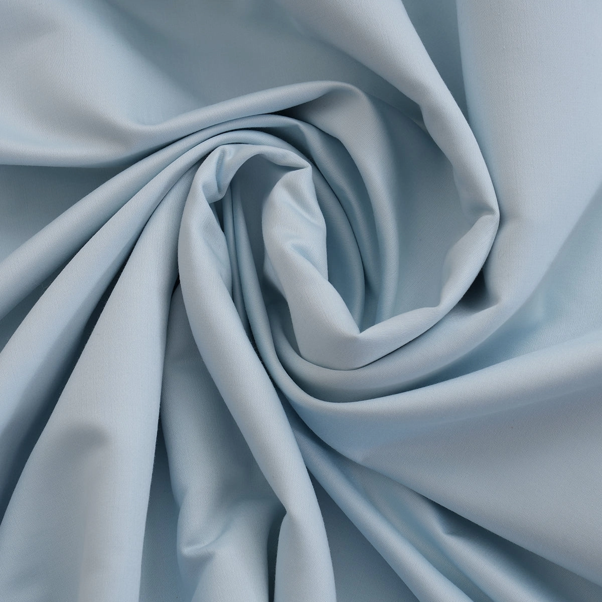 Glamique 100% Cotton Solid 1000 TC Blue Bed Sheet with Pillow Case