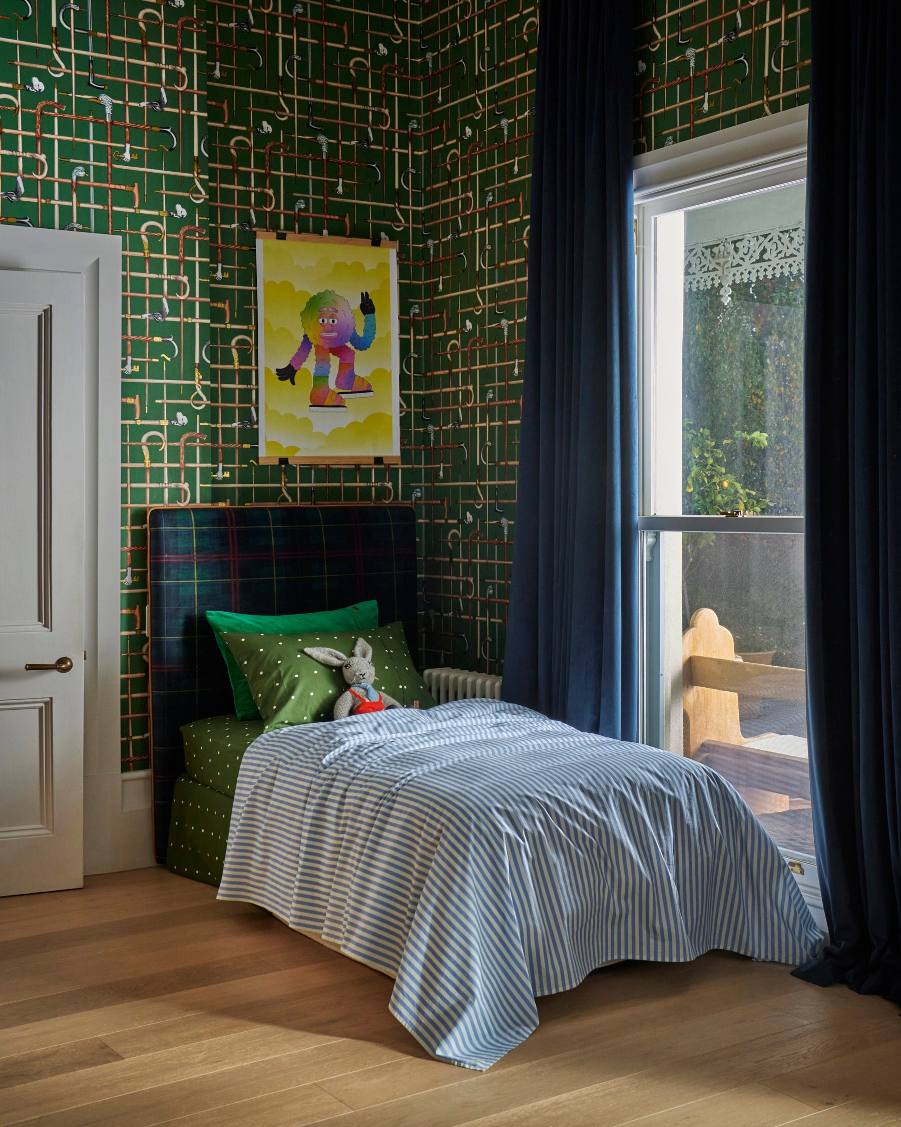 Grasshopper Velvet Pillowcase