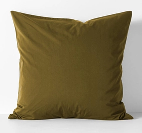 Halo Organic Cotton European Pillowcase Khaki