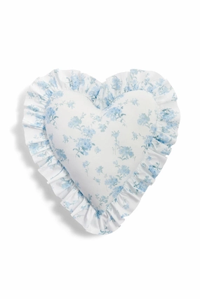 Heart Shape Ruffle Pillow- MOONLIGHT SHADOW