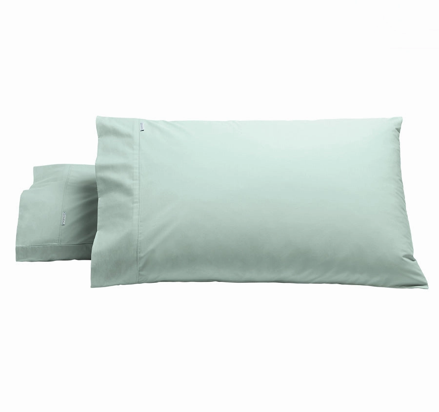 Heston 300THC Cotton Percale Mega Sheet Set Range Sage