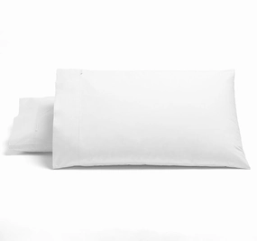 Heston 300THC Cotton Percale Standard Pillowcase Pair White
