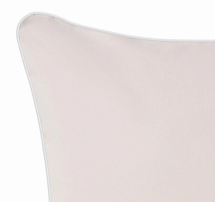 Hotel Deluxe European Pillowcase Natural and White