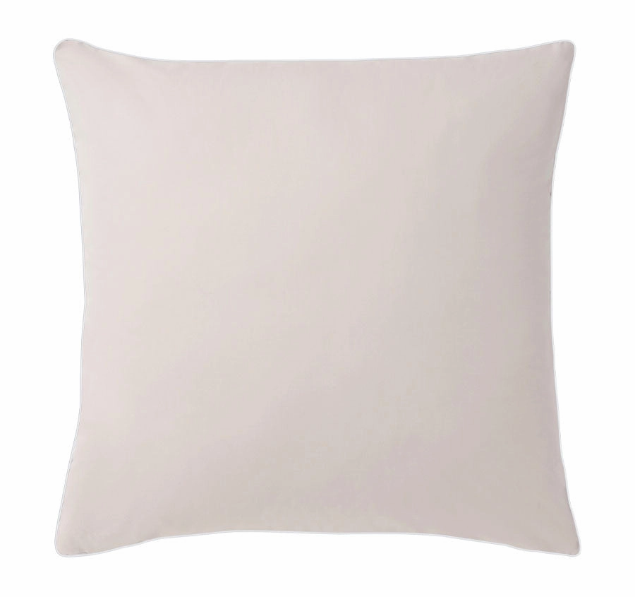 Hotel Deluxe European Pillowcase Natural and White