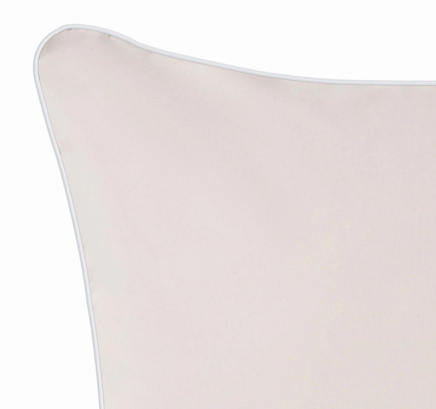 Hotel Deluxe Standard Pillowcase Pair Natural and White