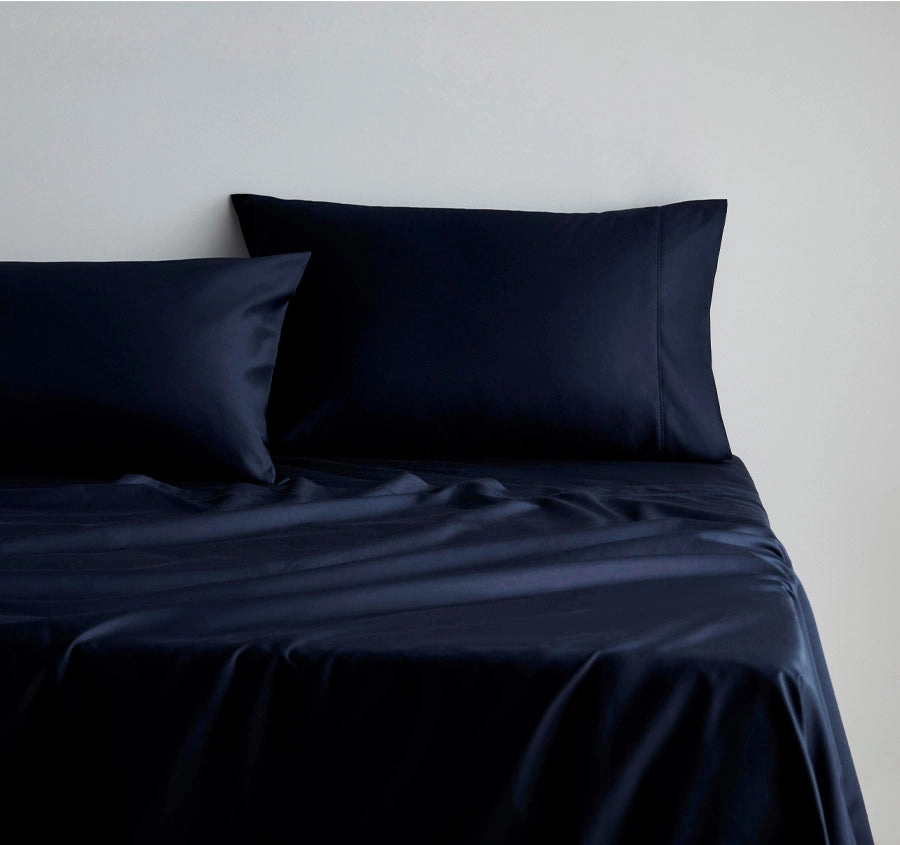 Hotel Luxury 1000THC Cotton Sateen Mega Sheet Set Range Midnight