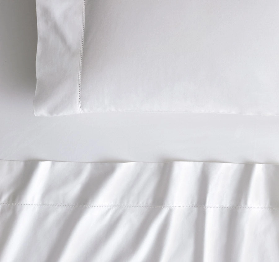 Hotel Luxury 1000THC Cotton Sateen Mega Sheet Set Range Snow