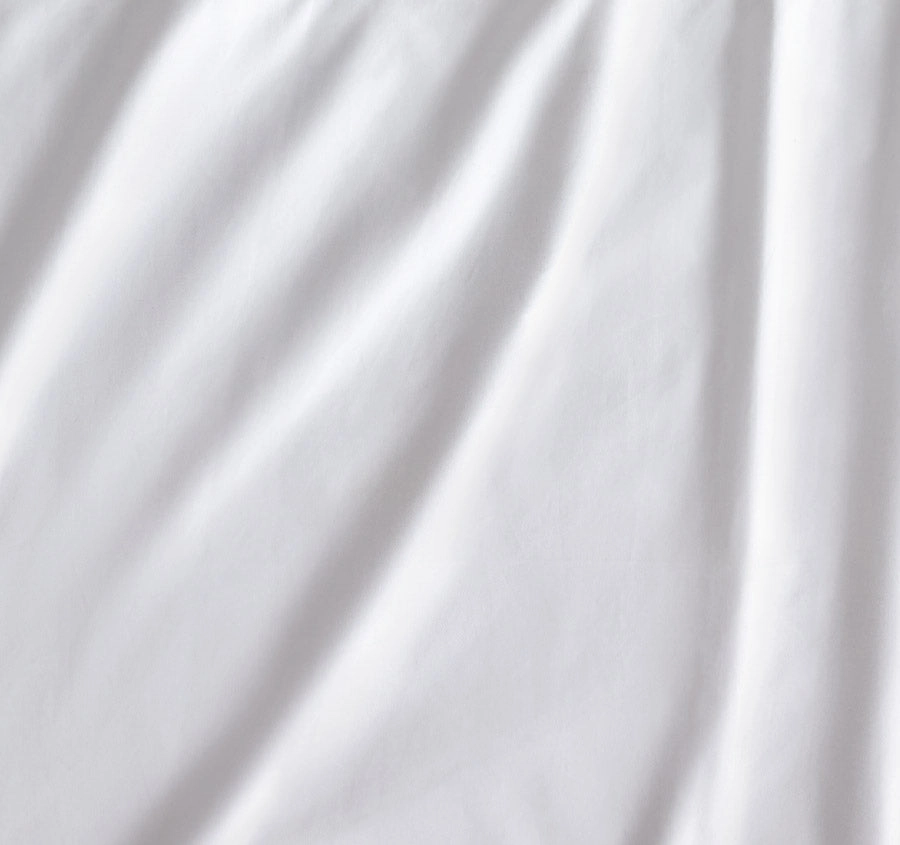 Hotel Luxury 1000THC Cotton Sateen Mega Sheet Set Range Snow