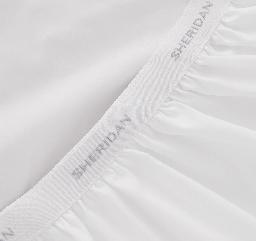 Hotel Luxury 1000THC Cotton Sateen Mega Sheet Set Range Snow